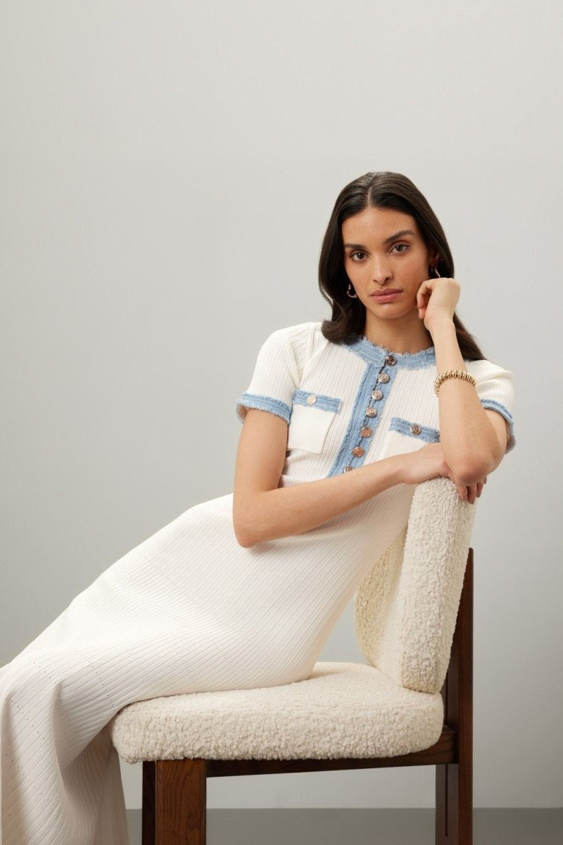 KNITTED MIDI DRESS