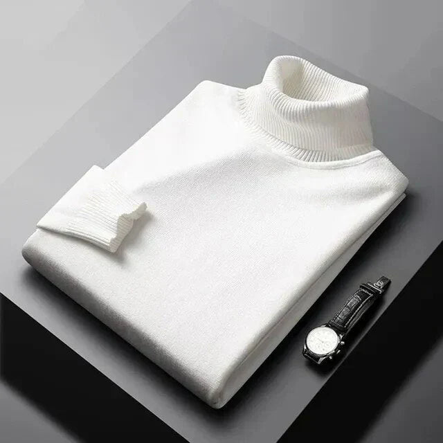 HIGH NECK KNIT SWEATER
