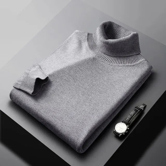 HIGH NECK KNIT SWEATER