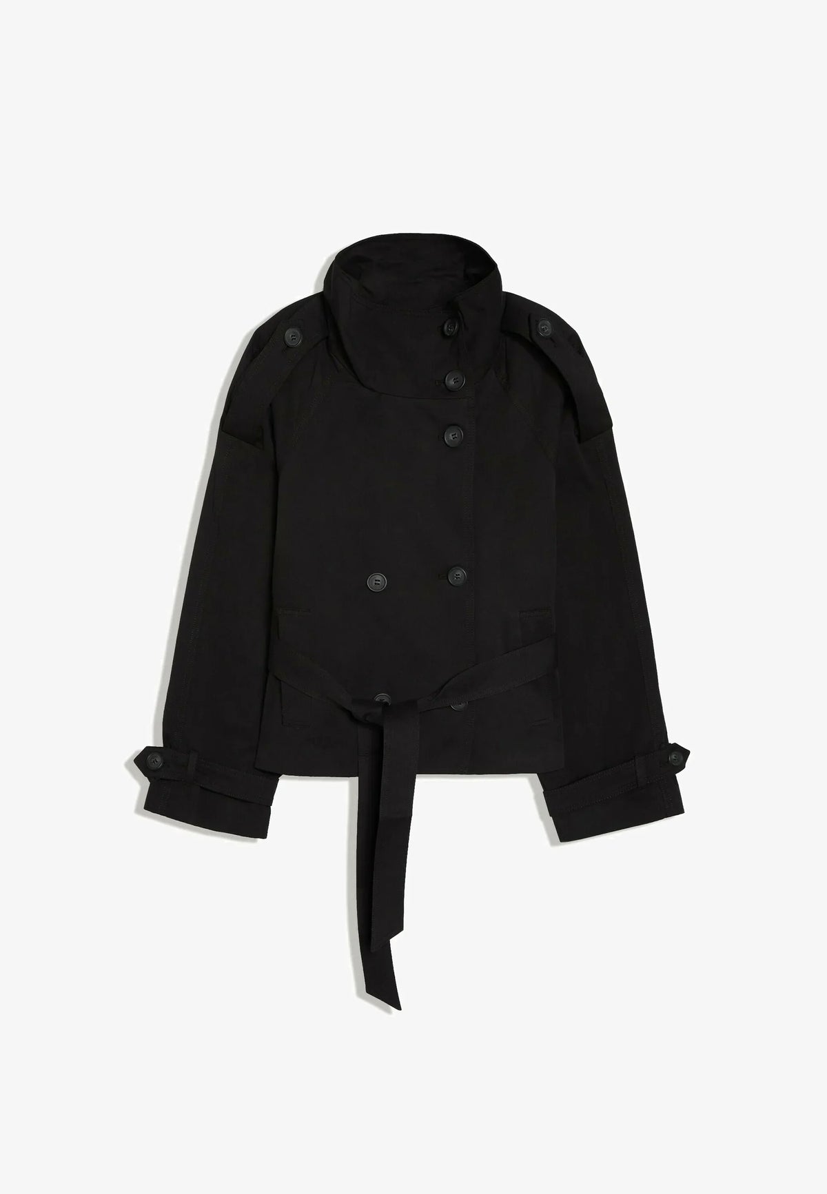 BUTTONED TRENCH COAT