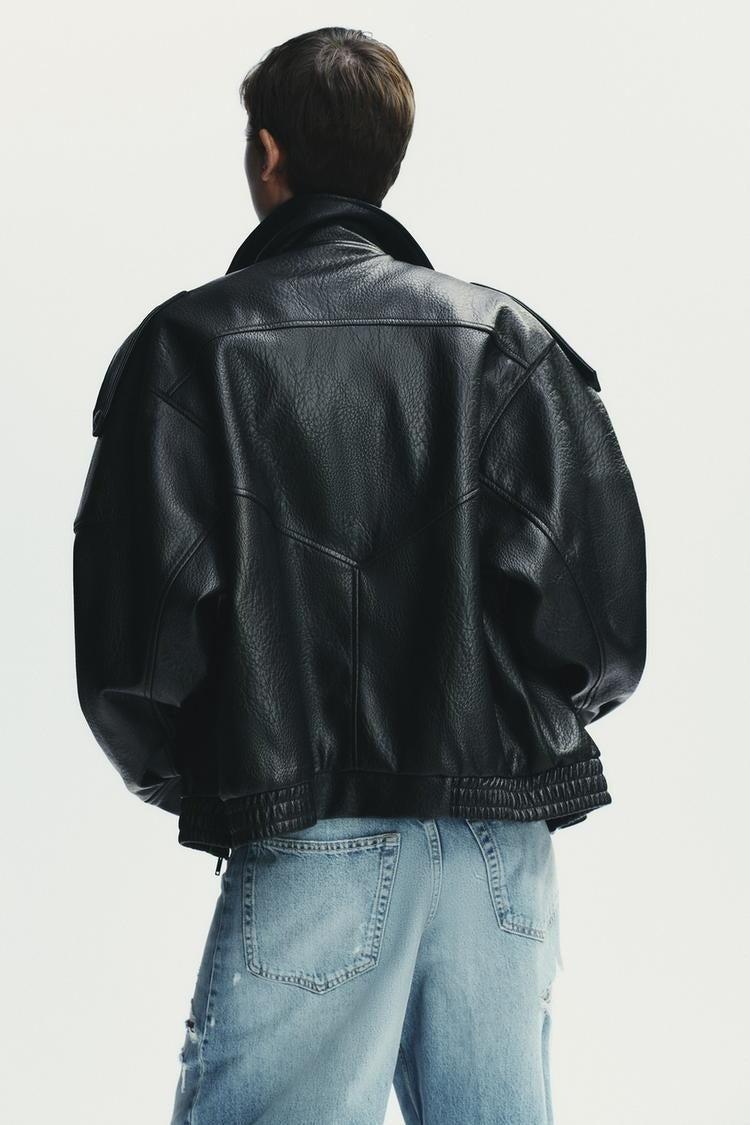 Mirage Toronto Virella Tailored Leather Jacket in Black - View 6