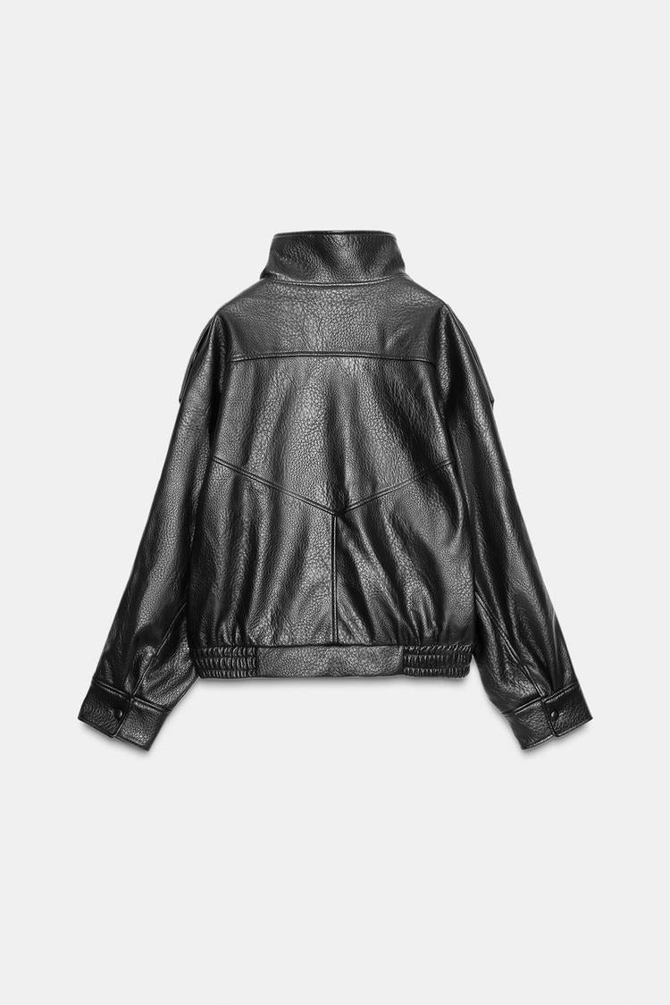 Mirage Toronto Virella Tailored Leather Jacket in Black - View 7