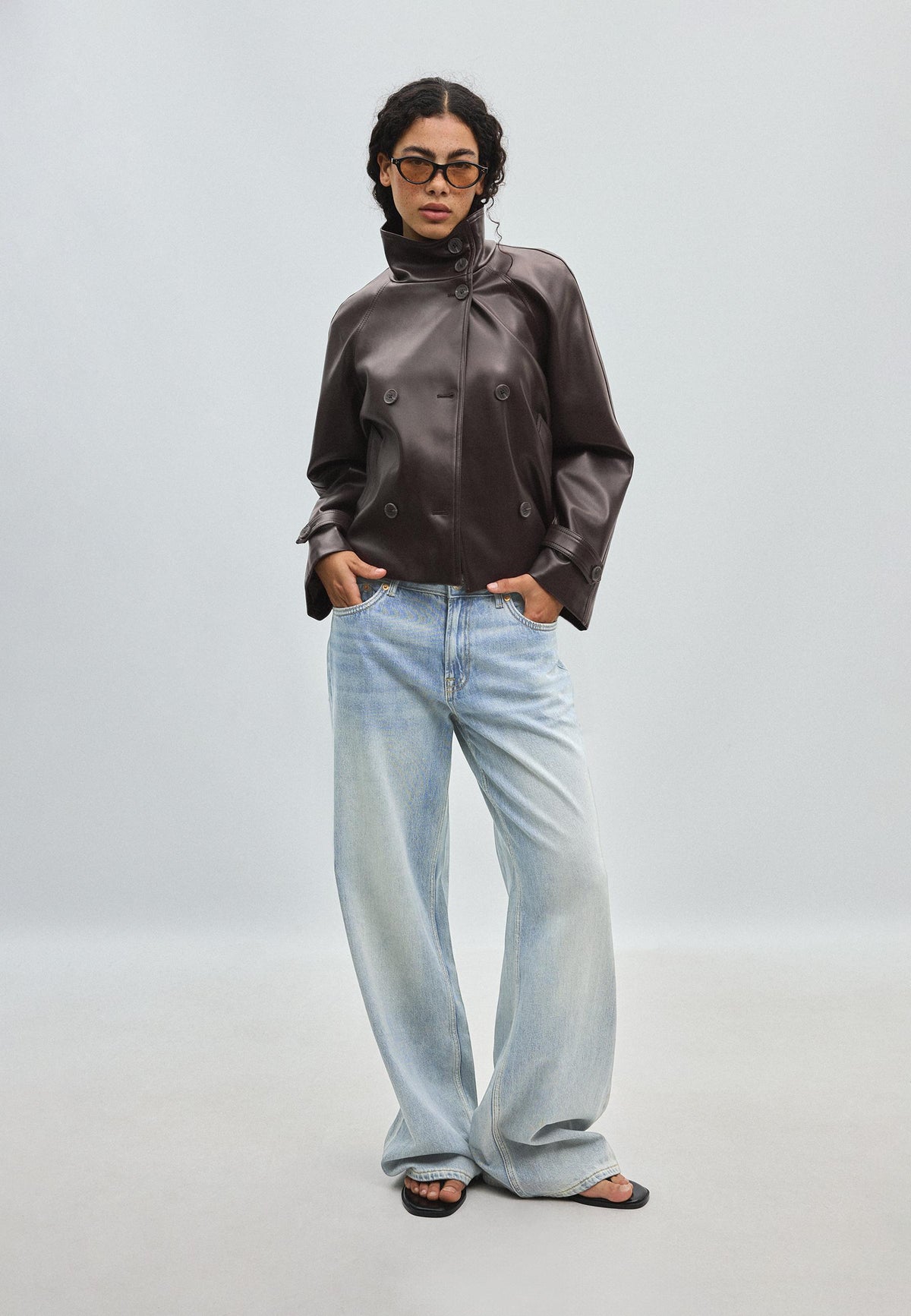 Astrid Leather Trench