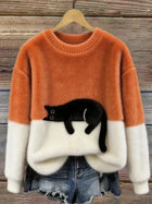 Luna | Women's Cat Motif Sweatshirt
