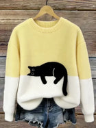 Luna | Women's Cat Motif Sweatshirt