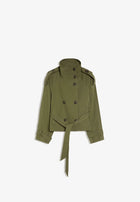 BUTTONED TRENCH COAT