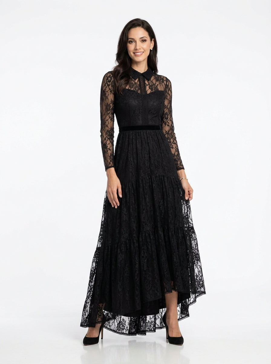 Sunset Lace Long Dress