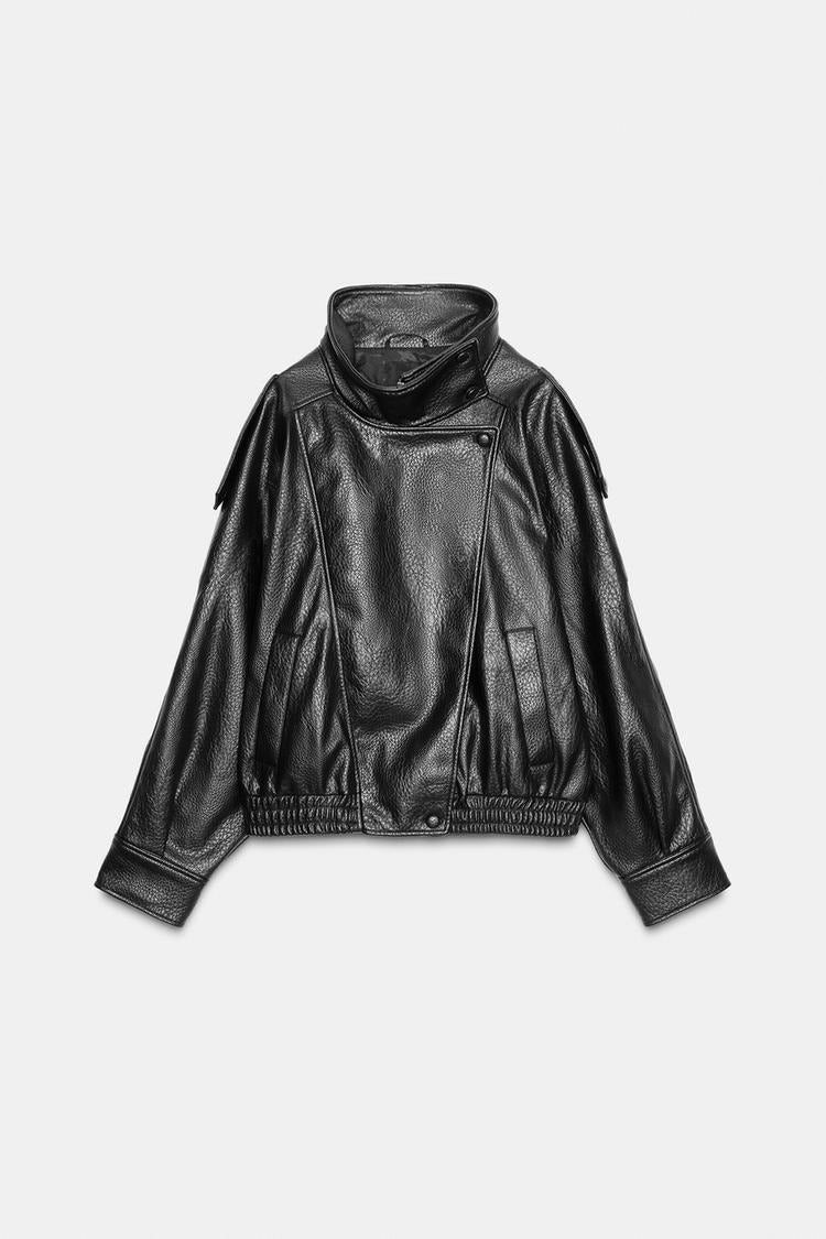 Mirage Toronto Virella Tailored Leather Jacket in Black - View 2