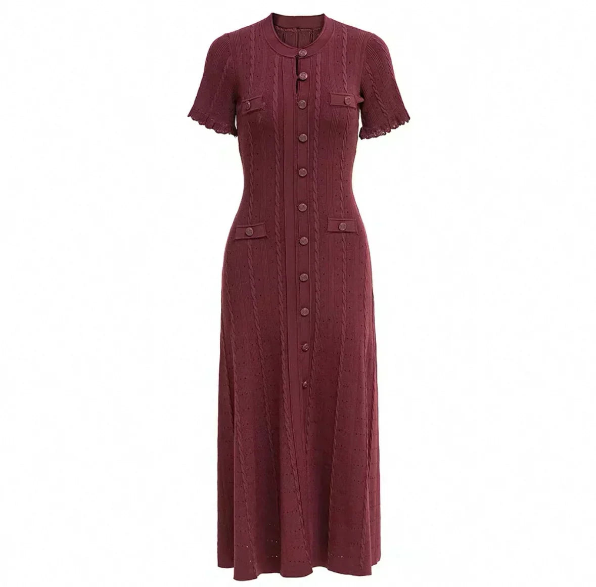 KNITTED MIDI DRESS
